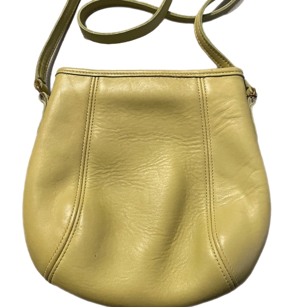 *RARE* Lime Green Vintage Coach Small Framed Pouch Crossbody Bag